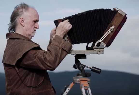 Mark Adams uses a large format camera in his work.