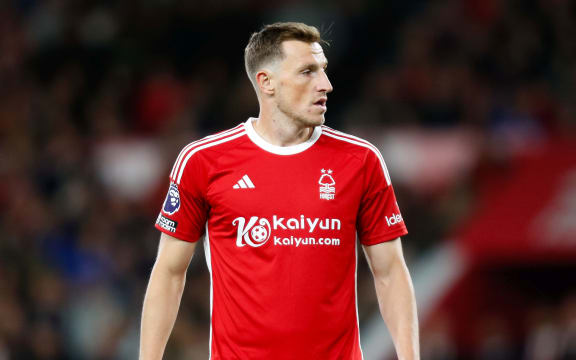 New Zealand striker Chris Wood playing for Nottingham Forest