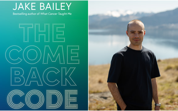 Left: Cover of the book 'The Comeback Code'; right: Author Jake Bailey