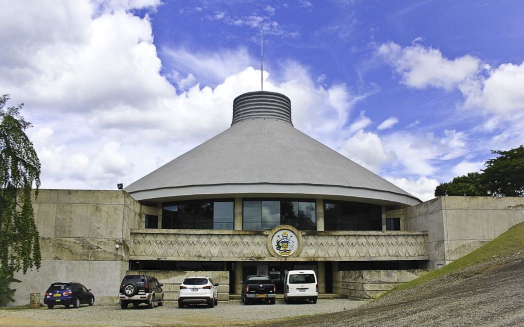 The National Parliament of Solomon Islands overlooking Honiara City