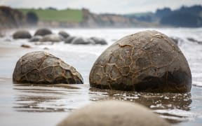 Boulders on the beach
