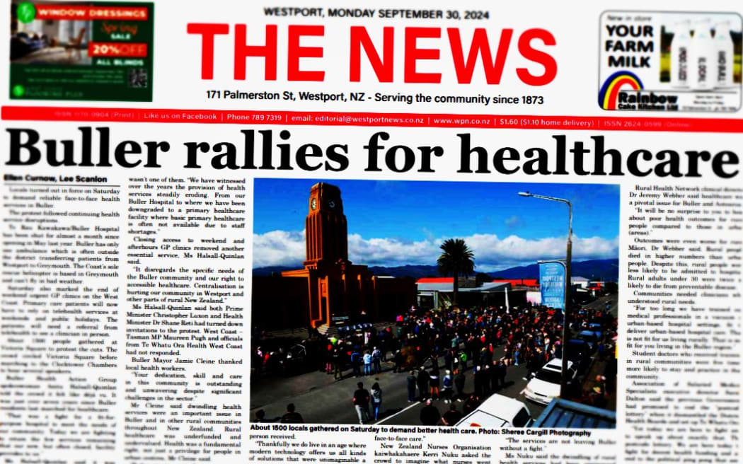 Westport News on Monday reporting last weekend's the healthcare protests in the region.