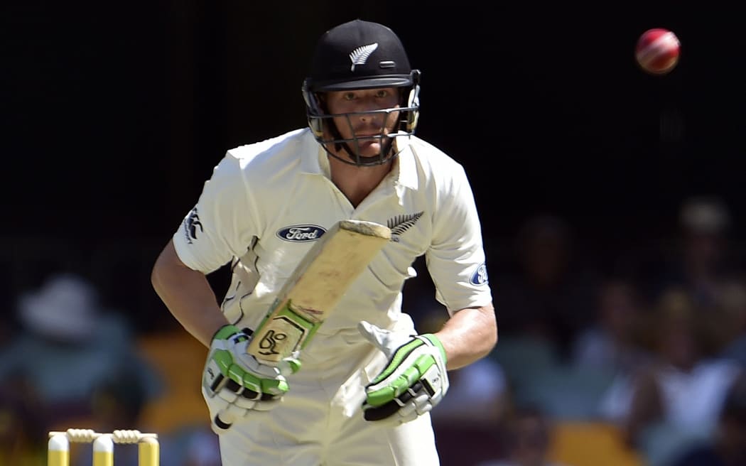 New Zealand's batsman Martin Guptill during day two of the first Test cricket match between Australia and New Zealand in Brisbane on 6 November.