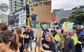 Primary teachers and principals in Wellington hold a rally on the last day of a week of strike action around the country.