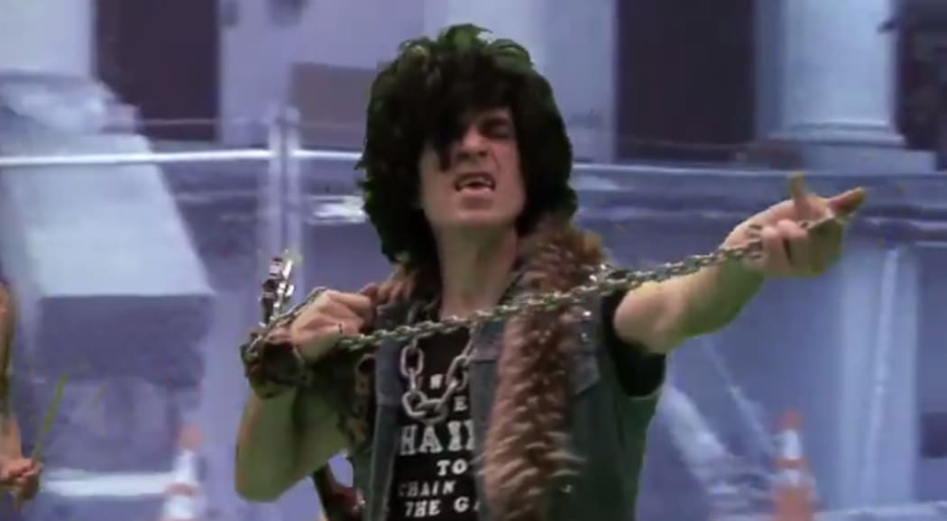 Ian Svenonius in the video for Chain and the Gang's 'Devitalize'.