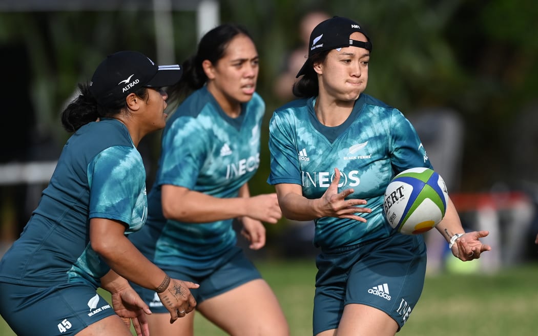 Arihiana Marino-Tauhinu.
Black Ferns rugby training session during the Pacific Four Series.