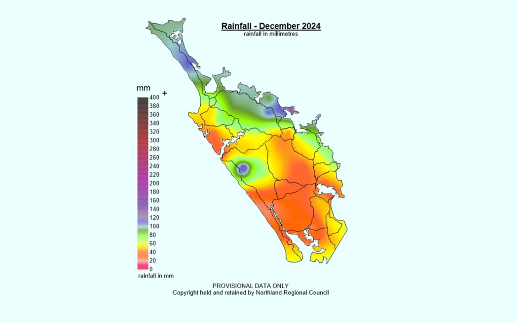 Northland Regional Council weather graphic from December 2024