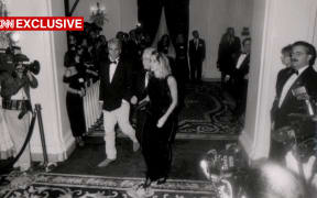 Jeffrey Epstein is seen at Donald Trump and Marla Maples wedding at the Plaza Hotel in New York in December 1993.