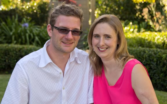 Linda Barlow with husband Robert.