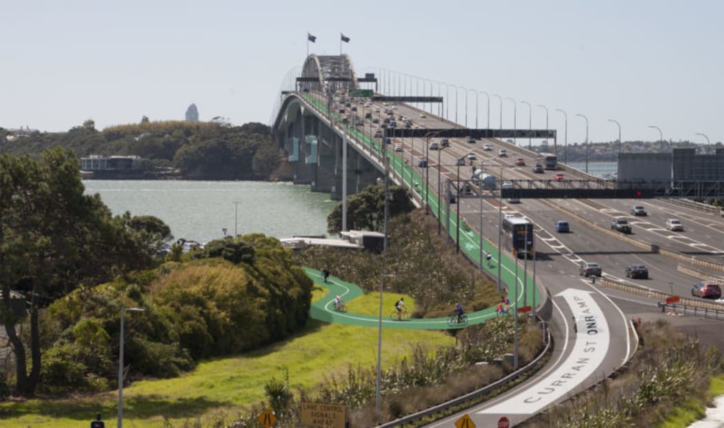 Auckland Harbour Bridge bike lane