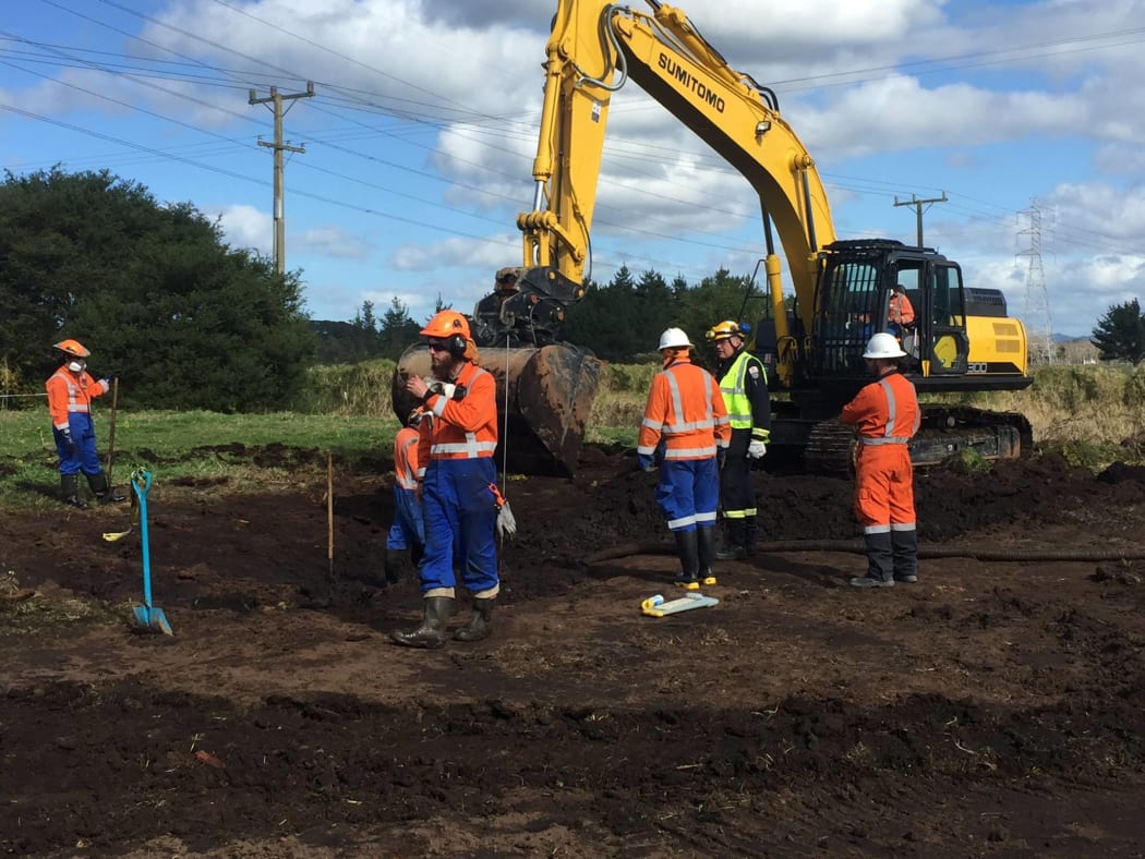The site of the pipeline leak.