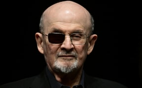 Indian-British novelist Salman Rushdie.