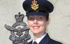 Sharon Bown dressed in her Royal Australian Air Force Uniform