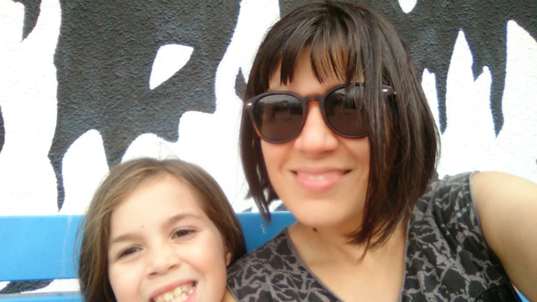 Carolina Zalazar and her daughter Martina stuck in Bali