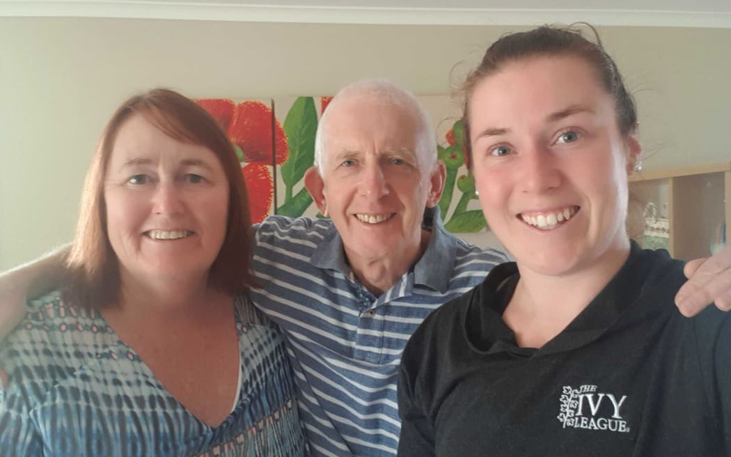Sue, Dave and Julia Ratcliffe (L to R).