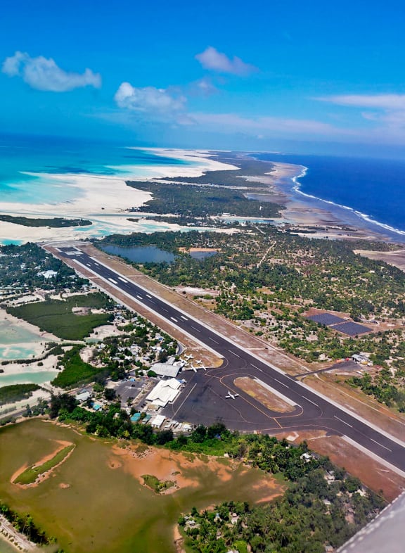Bonriki International Airport, Kiribati.