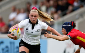 Jorja Miller of New Zealand in action.