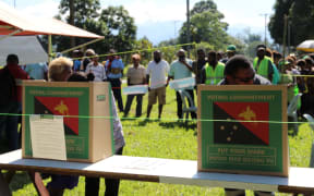 Voting in the PNG election
