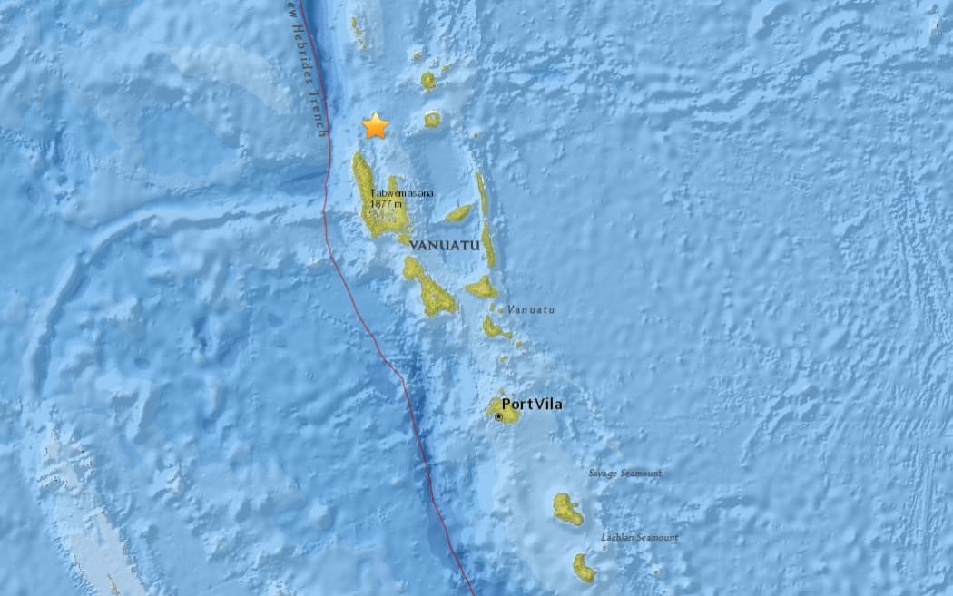 The 7.2 magnitude quake hit 81km NNW of Port-Olry, Vanuatu.