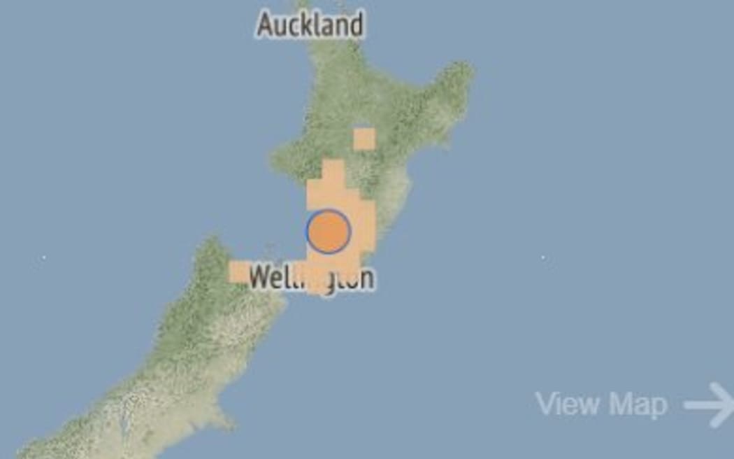 GeoNet recorded a moderate earthquake northwest of Levin.