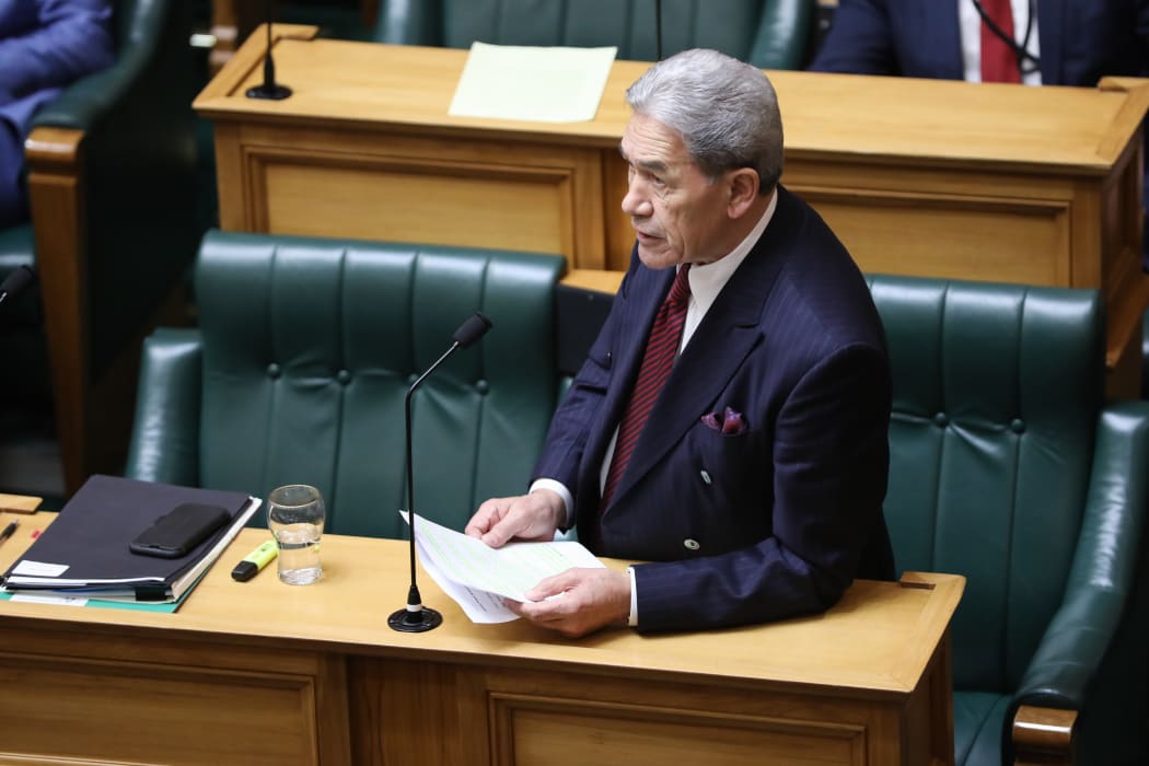 Winston Peters in the House