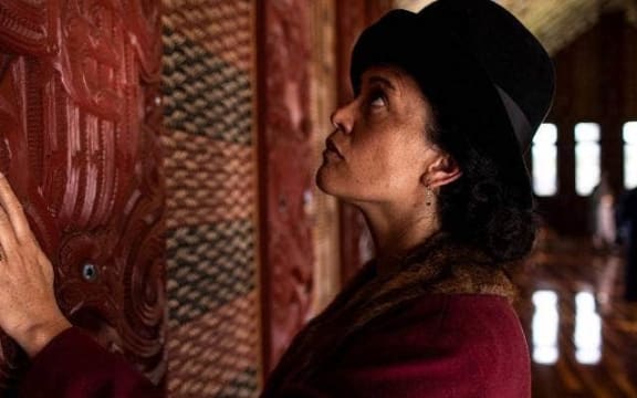 Miriama McDowell as Dame Whina Cooper in the 2022 film, Whina.