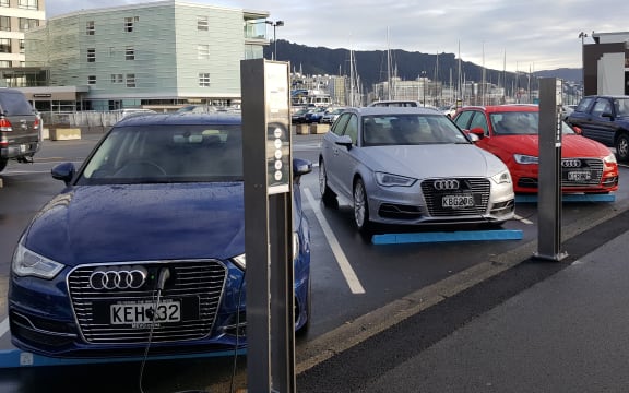MEVO car share site in Wellington