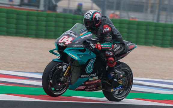 Italian Andrea Dovizioso on a Yamaha.