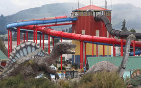 The old Leisure World site with its three hydroslides.