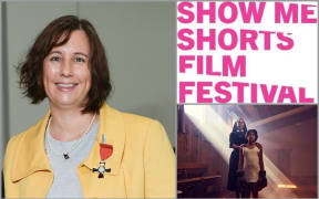 Image of Gina Dellabarca, and a short film by Stefan Harris.