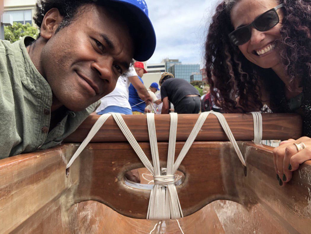 Dr Pala Molisa and poet Selina Tusitala Marsh