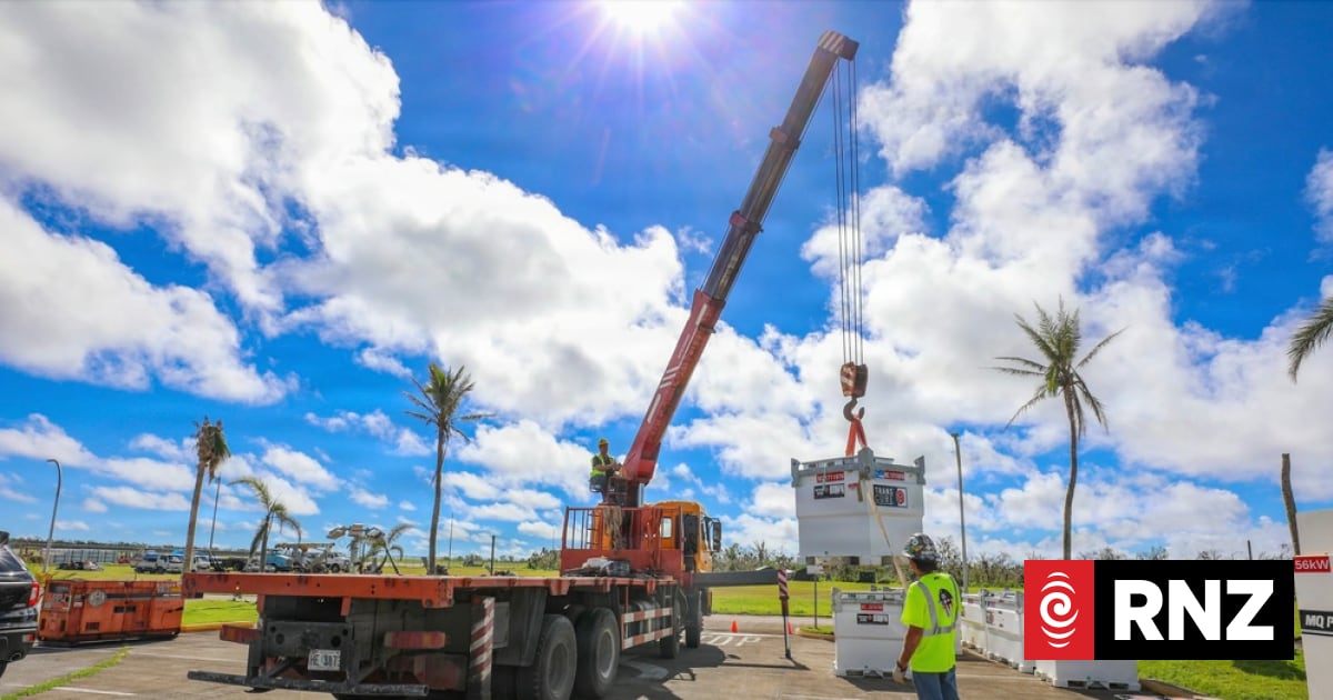 Power restoration gathers pace on Rota after Super Typhoon Bavi