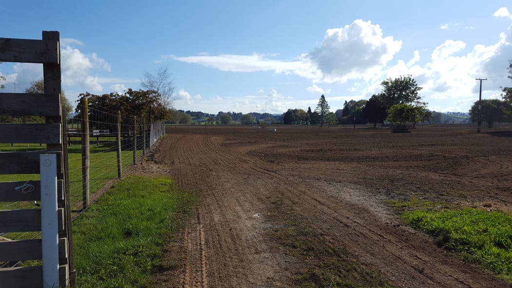 Ploughed and resown field April 2017