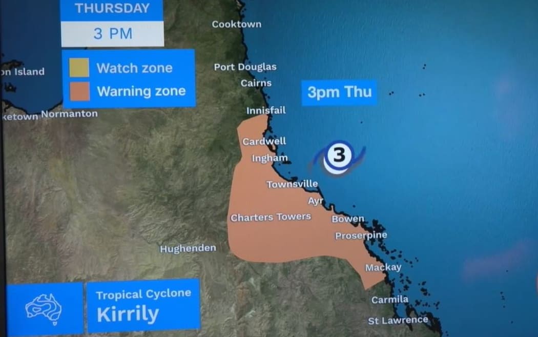 Tropical cyclone Kirrily upgraded to 'severe' as it approaches