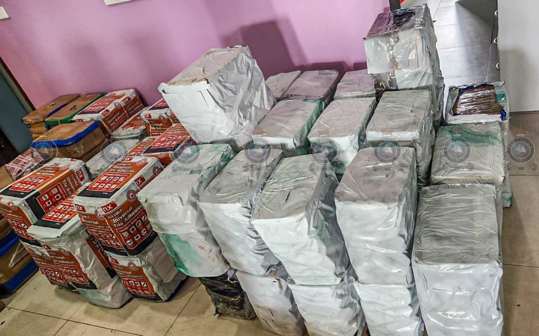 Approximately 1.1 ton of white substances in crystal and powder was seized last night in Maqalevu, Nadi. Sunday, 21 January 2024