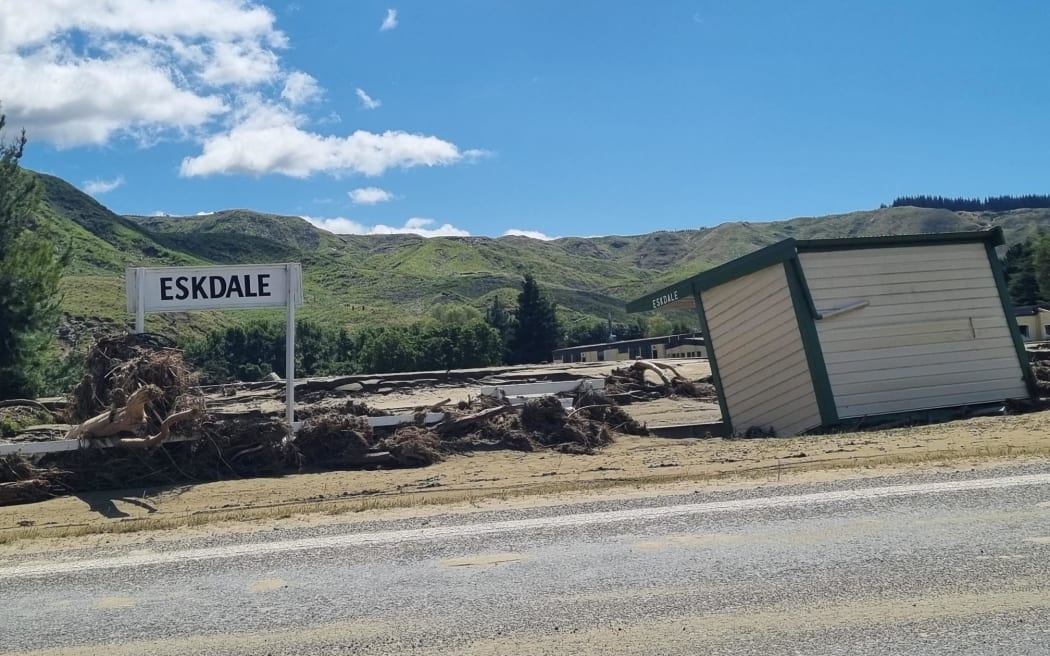 Flood damage in the Esk Valley in Hawke’s Bay.