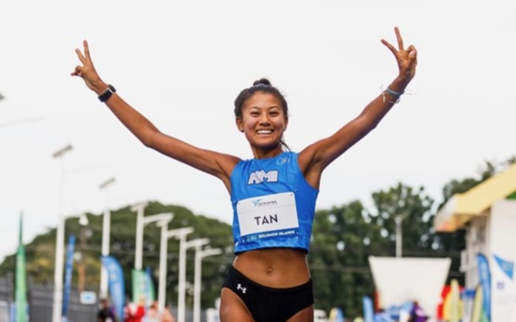Tania Tan, 22, the CNMI's first two-time gold medalist.