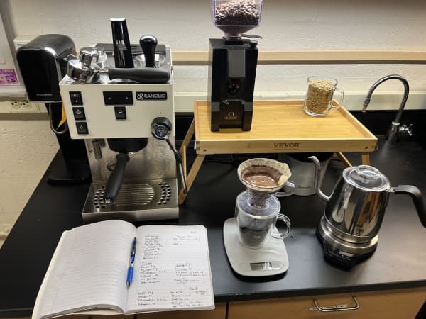 An image taken by scientists from the University of Pennsylvania during a coffee experiment.