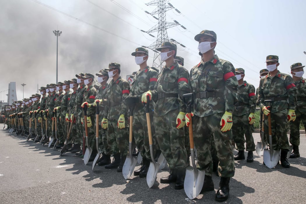 Chinese military personnel have been sent to help with the recovery.