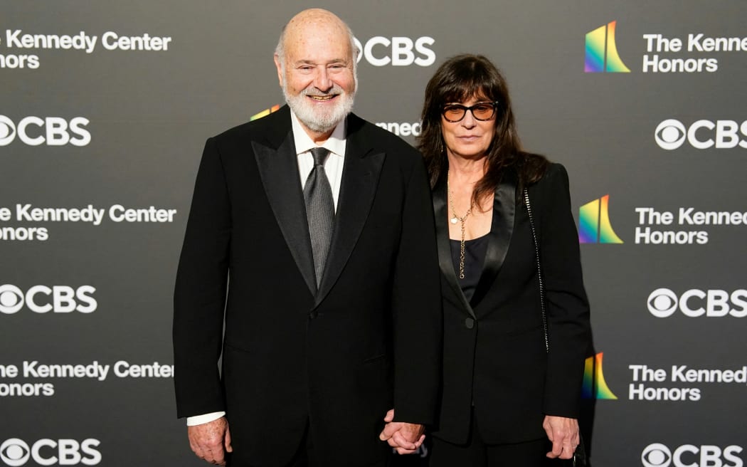(FILES) US actor and director Rob Reiner and his wife Michele Reiner attend the 46th Kennedy Center Honors gala at the Kennedy Center for the Performing Arts in Washington, DC, on December 3, 2023.