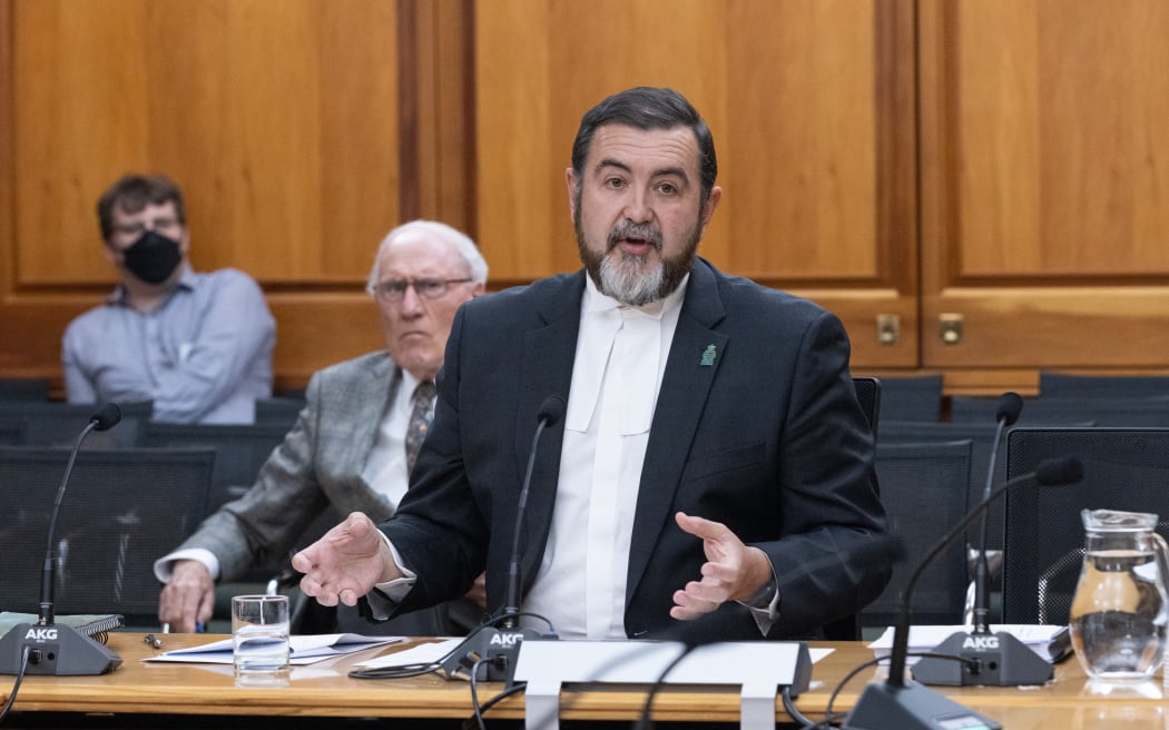 The Clerk of the House of Representatives, David Wilson, gives evidence to Parliament's Standing Orders Committee about ideas for the 2023 Review of Standing Orders.