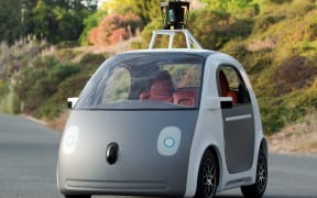 A self-drive two-seat prototype vehicle designed by Google.