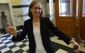Green MP Mojo Mathers celebrates the Government's announcement of a proposal to ban animal testing.