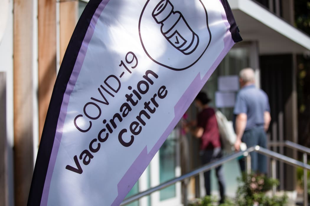 People line up at a Covid-19 vaccination centre