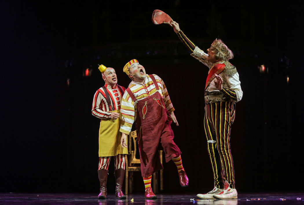 Clowns from Kooza - Michael is in the centre