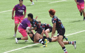 NZ Asian Barbarians train ahead of World Schools Sevens tournament, 2022.