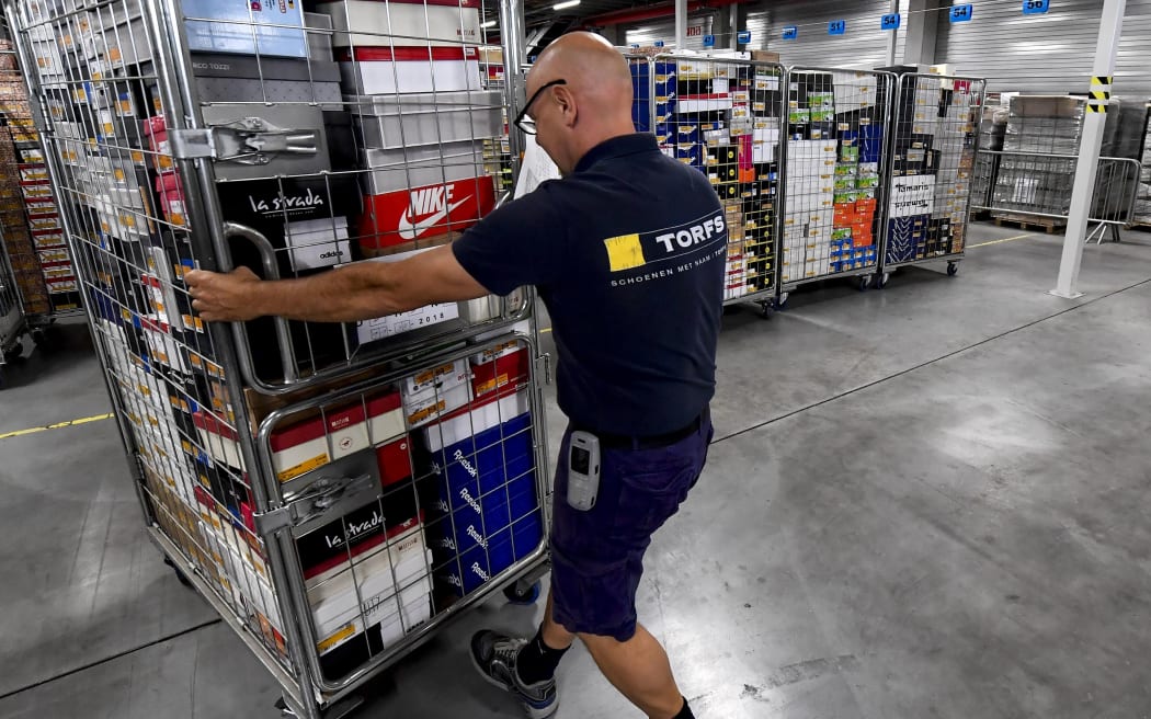 Illustration picture shows a press visit to the distribution center of the Schoenen Torfs footwear company, Tuesday 11 September 2018 in Temse.