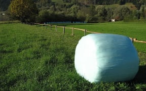 Wrapped Hay Bale in Austria