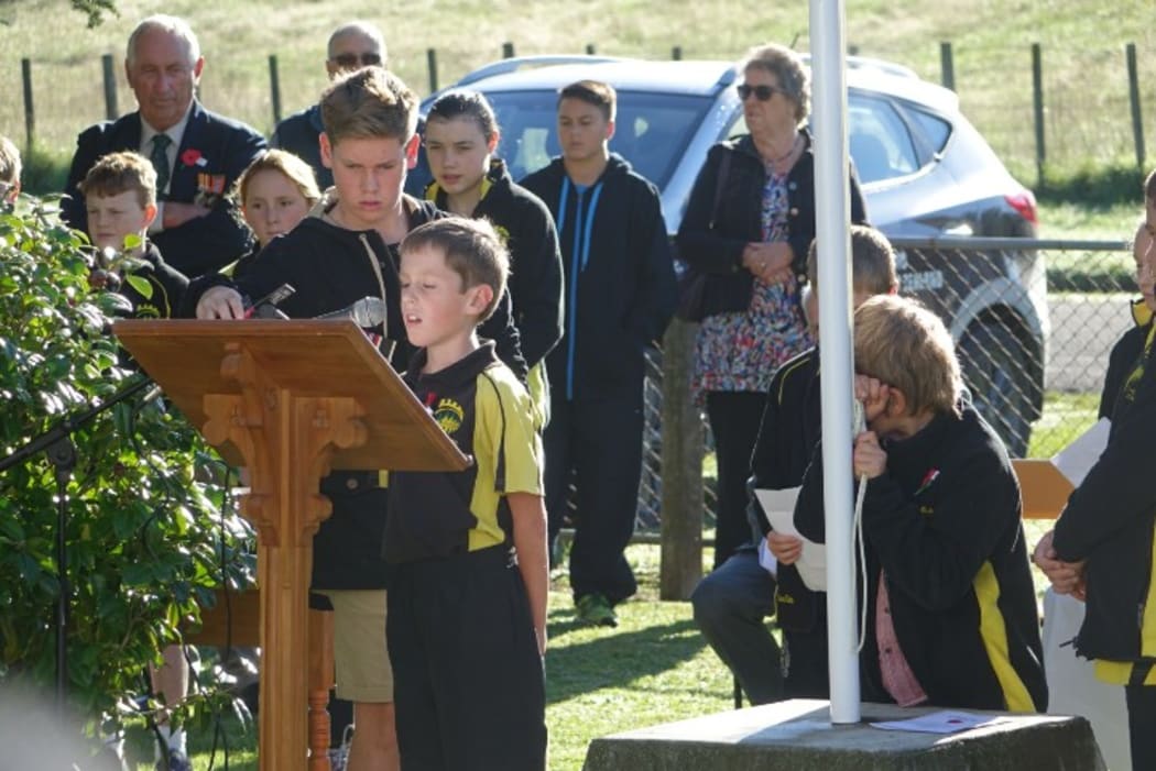 Children at the Elsthorpe service.