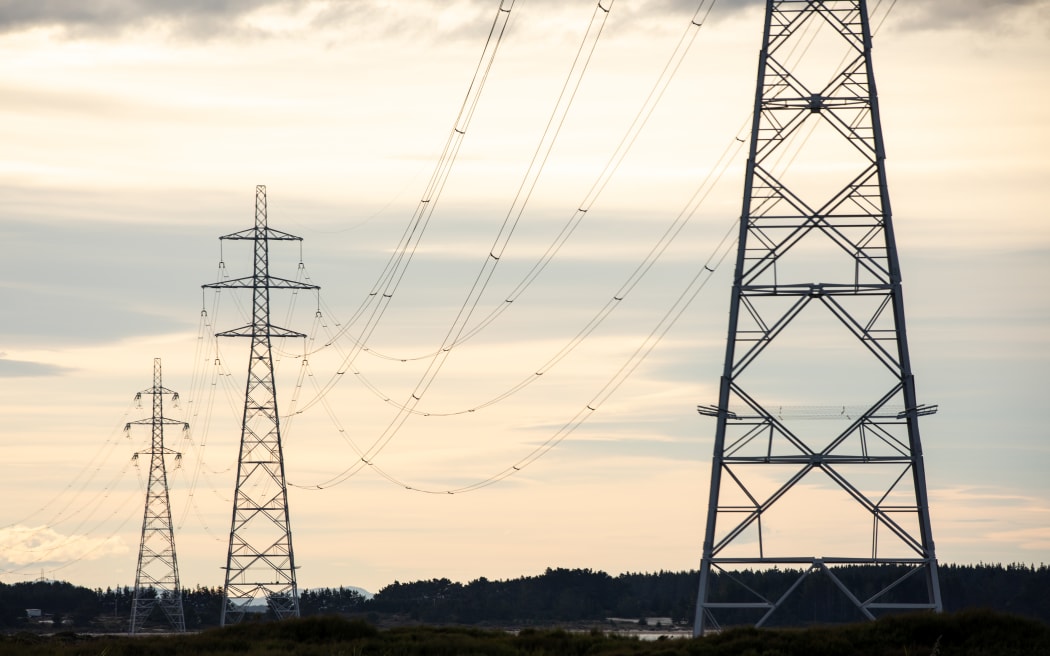 Power lines near Tiwai